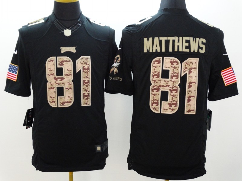Men's Philadelphia Eagles Jordan Matthews #81 Black Jersey